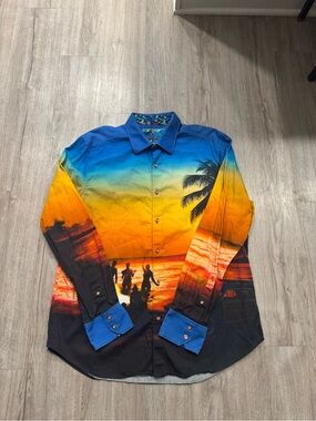 Robert Graham Men’s Button Down Shirt Size XL